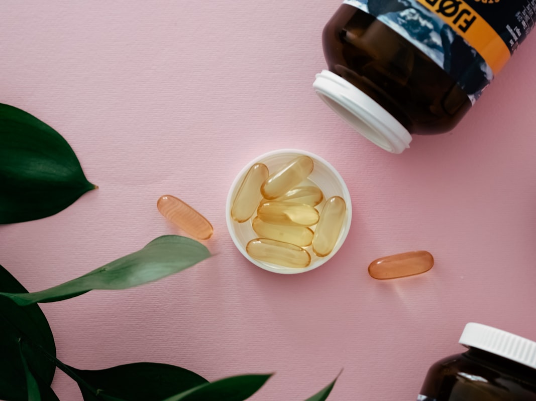 Vitamin capsules and healthy ingredients